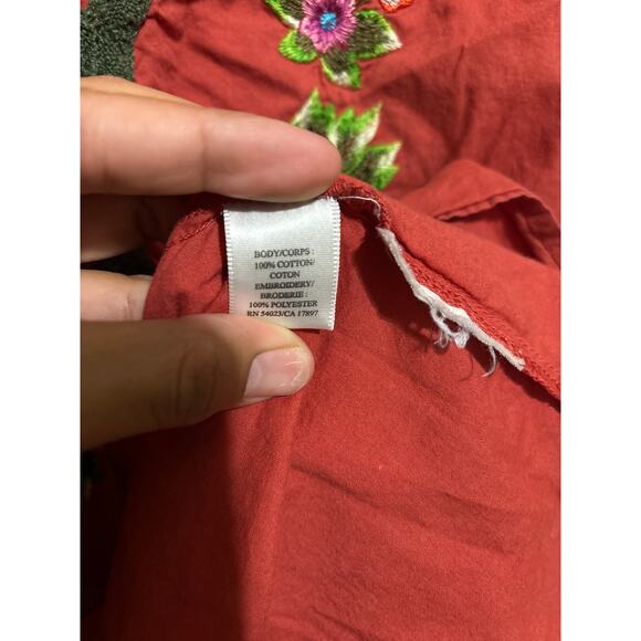 Vintage Old Navy Babydoll Tunic Top Sleeveless M 100% Cotton - Picture 3 of 3